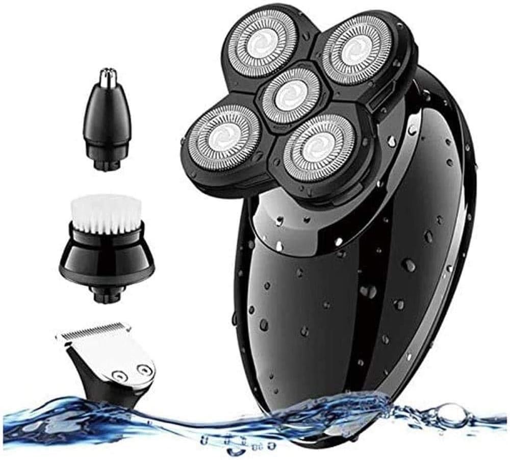 Electric Shavers for Men, 4 in1 Mens Electric Razor,Dry Wet Waterproof Man Rotary Shaver,Portable Facial Cordless Shaver Travel USB Rechargeable for Face Shaving Husband Dad