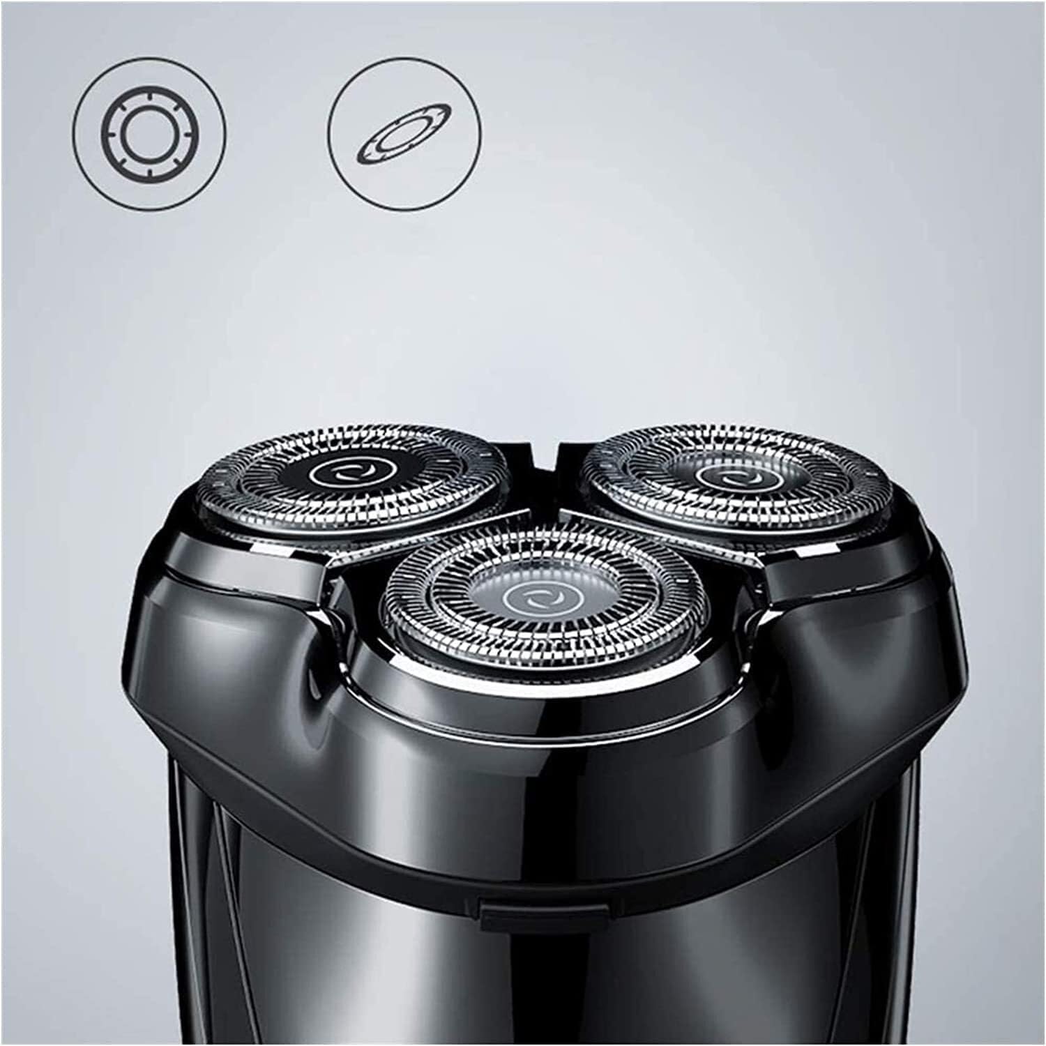 Electric Razor, 3D Rechargeable Waterproof Electric Shaver, Wet & Dry Rotary Shavers for Men Electric Shaving Razors with Pop-up Trimmer, LED Display 150 Mins Battery Life for Shaving
