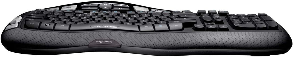 Logitech K350 Keyboard - Wireless Connectivity - RF - Black - USB Interface
