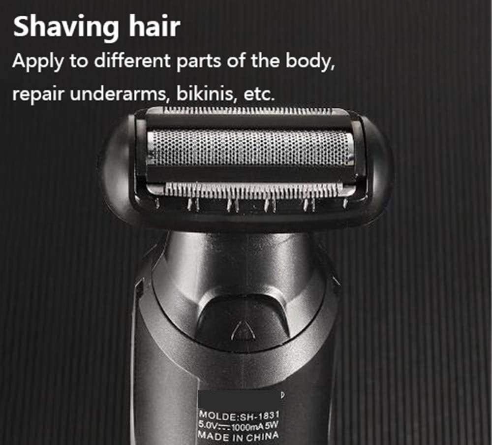 Electric Razor for Men, 6 in 1 Rechargeable Waterproof IPX7 Electric Shaver, Electric Shaver with Precision Trimmer, Hair Clippers,Rechargeable, Wet & Dry Shaver with Easy Clean