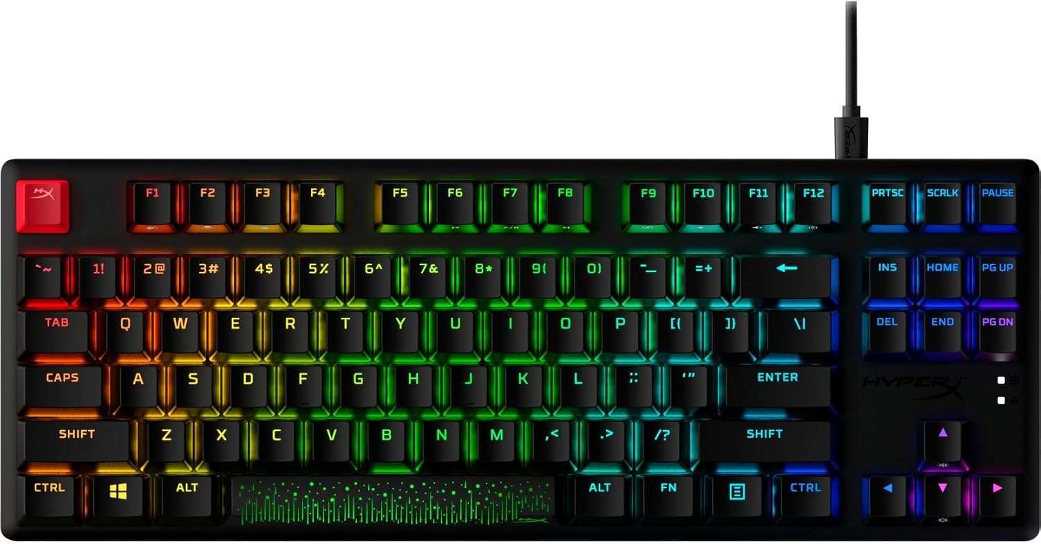 HyperX Alloy Origins Core PBT HX Red Mechanical Gaming Keyboard-639N7AA#ABA, Black