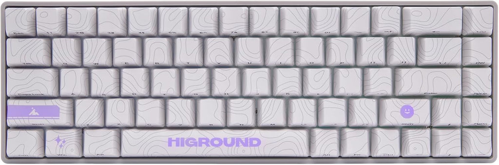 Higround Basecamp 65HE RETROSUPER Keyboard, 65% Mechanical USB Wired PC Gaming Keyboard with Gateron KS-37 Magnetic Switches, Programable RGB, Hot-Swappable, Deep Thock Creamy Sounding, Pre-lubed