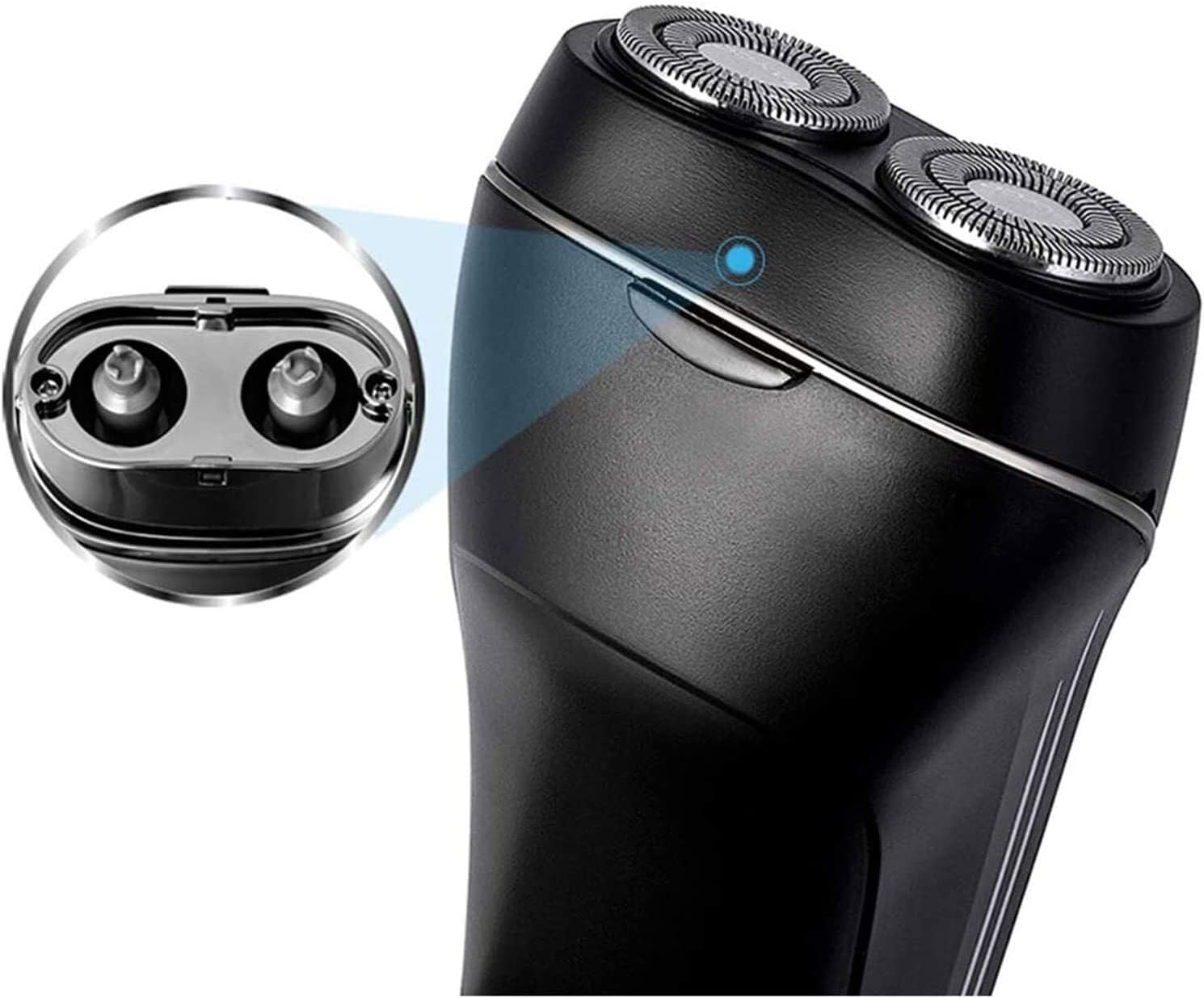 Electric Shavers for Mens,Electric Razor Dry Wet Waterproof Mens Rotary Facial Shaver, Portable Face Shaver Cordless Travel USB Rechargeable Rotary Shaver