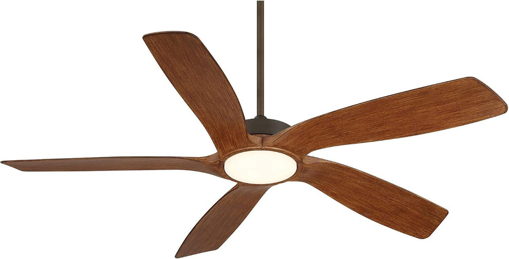 Casa Vieja 56' Mach 5 Modern Tropical Coastal Indoor Outdoor Ceiling Fan with LED Light Remote Control Oil-Rubbed Bronze Damp Rated Dimmable Patio Exterior House Porch Gazebo Includes 24' Downrod