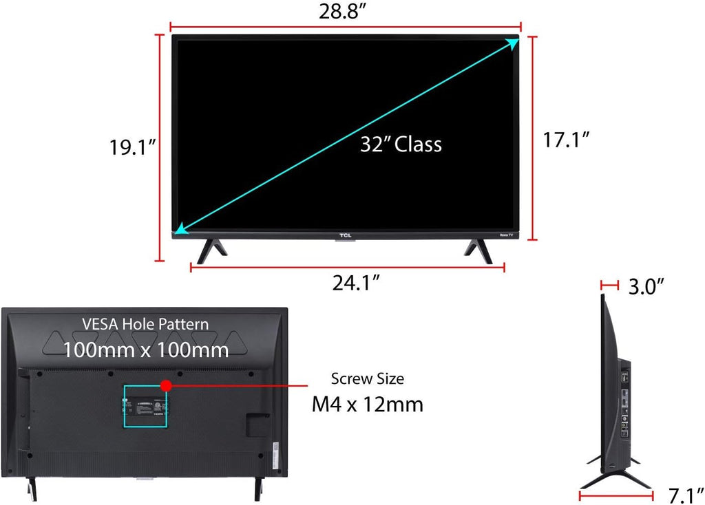 TCL 32-inch 1080p Roku Smart LED TV - 32S327, 2019 Model