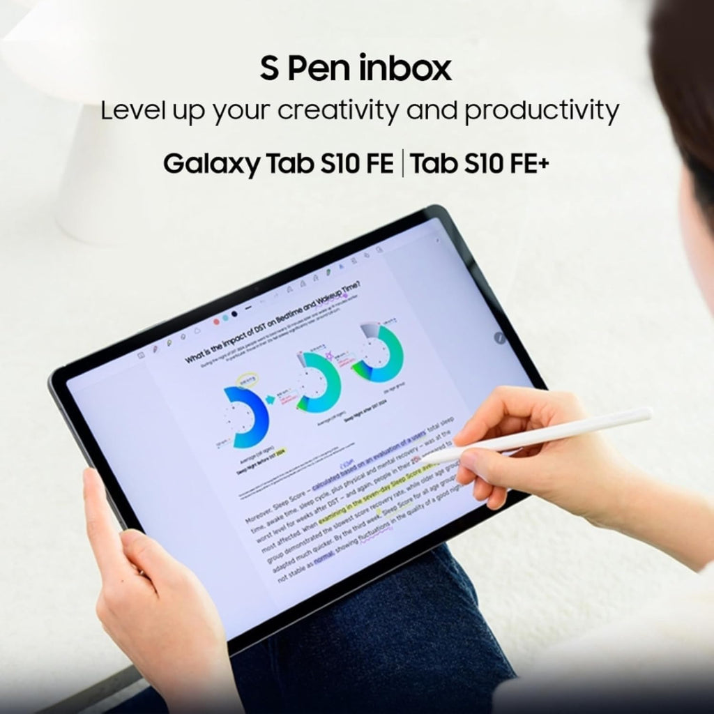 Samsung Galaxy Tab S10 FE+ 13.1' WiFi Android Tablet, Large Display, Long Battery Life, Exynos 1580 Processor, IP68, S Pen for Note-Taking, Latin American Version - (Silver, 12+256GB)