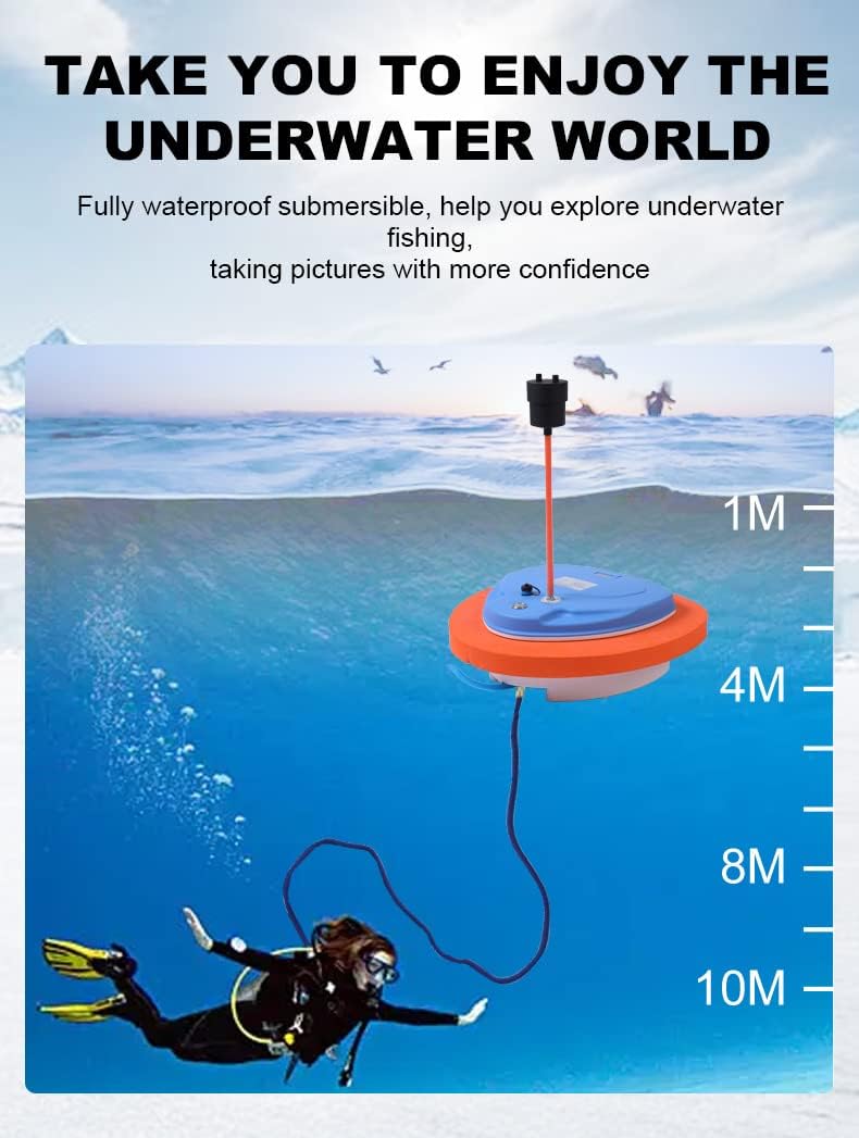 TUXING Diving Ventilator,Diving Without Tanks with Scuba BCD, Waterproof Portable Rechargeable Scuba Diving Tank,45 ft Hose & Scuba Breathing Regulator,Octopus Hookah with Mouthpiece