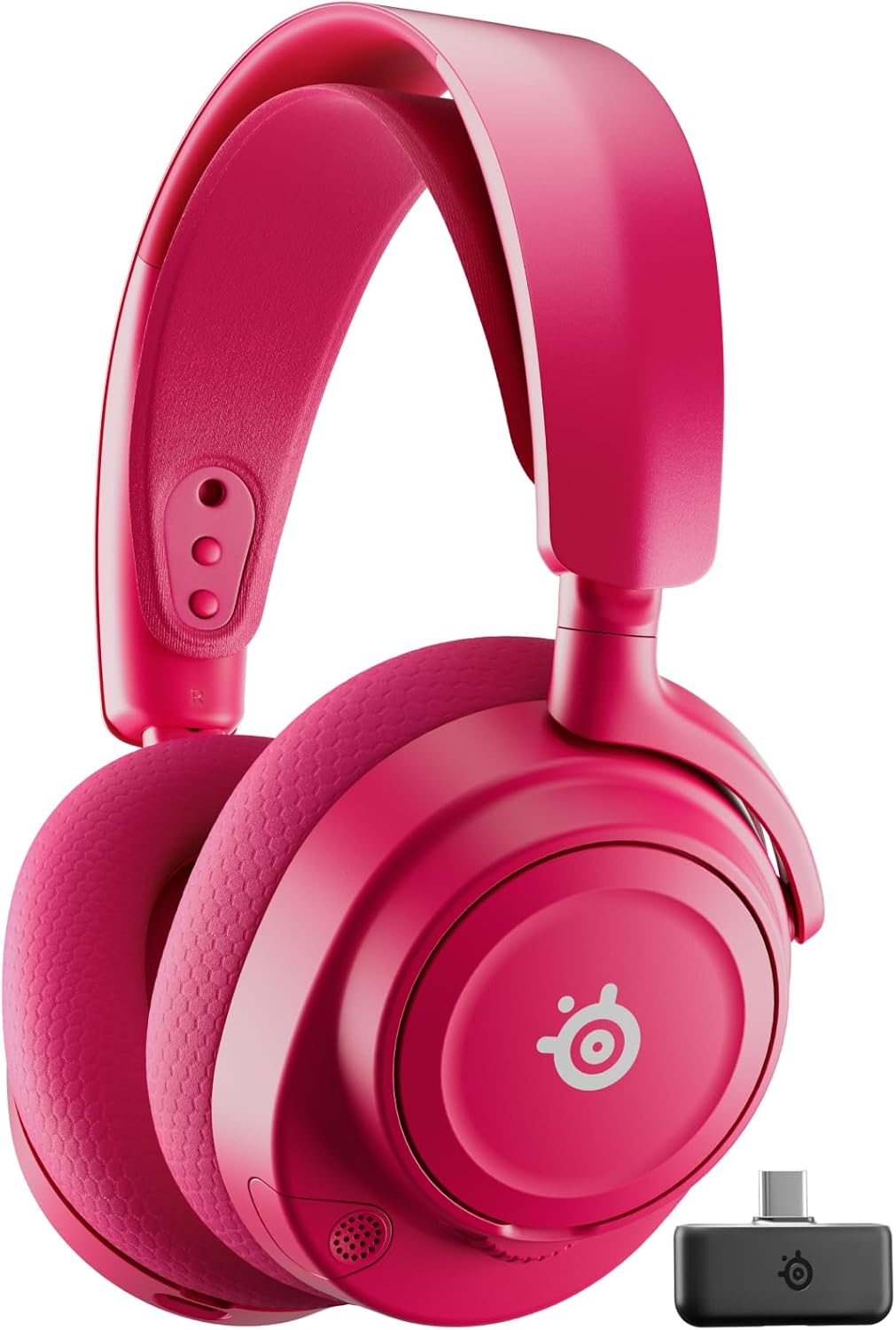SteelSeries Arctis Nova 7P Wireless Gen 2 Gaming Headset - Real-Time App Control, 50+ HR Play, Neodymium Magnetic Drivers, Mix 2.4GHz/Bluetooth, PS5, PS4, PC, Switch 1/2, Mobile - Magenta