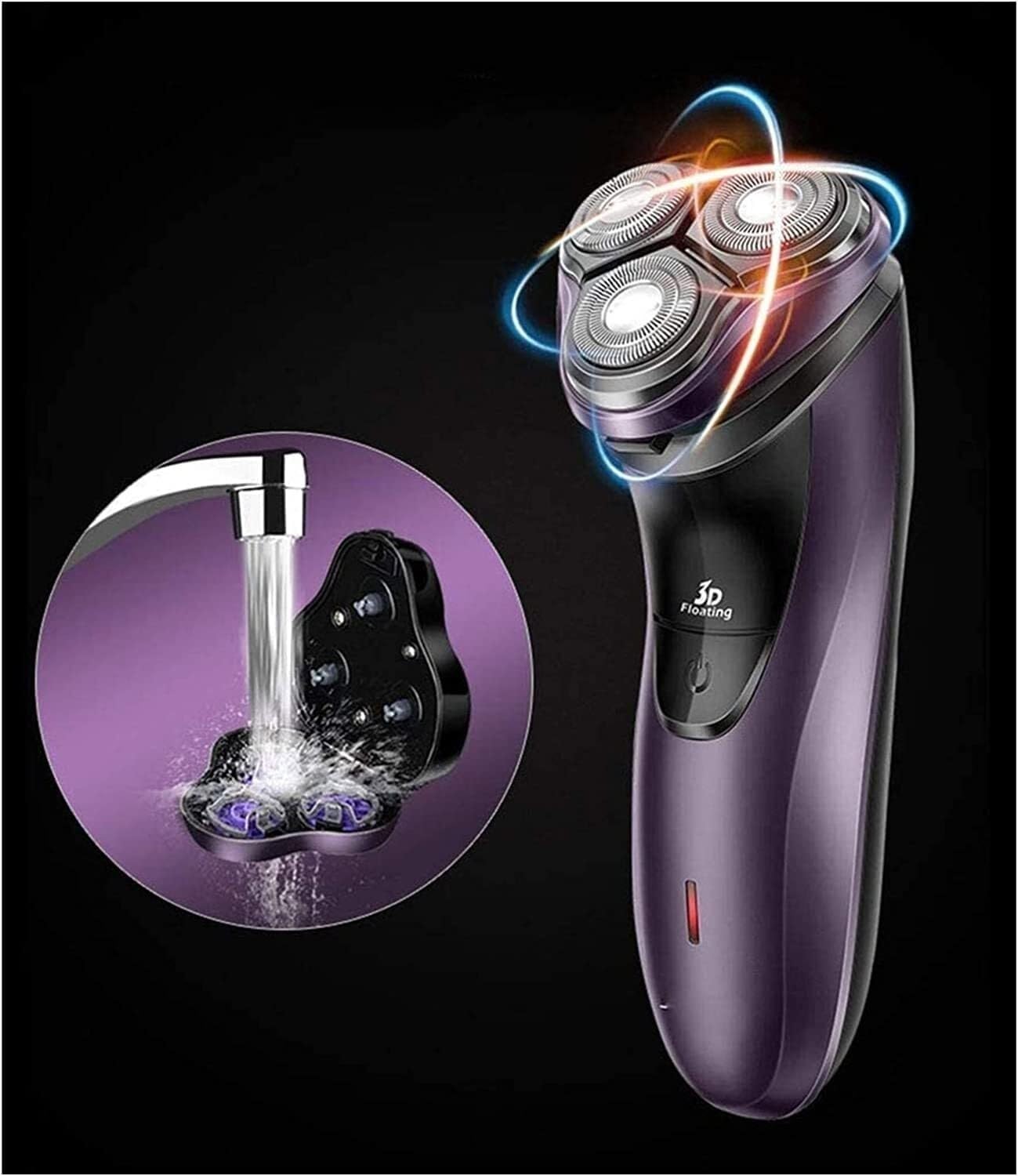 Electric Razor for Men Shavers for Men Rotary Shaver Razor Wet and Dry with Pop-Up Trimmer Waterproof USB Rechargeable