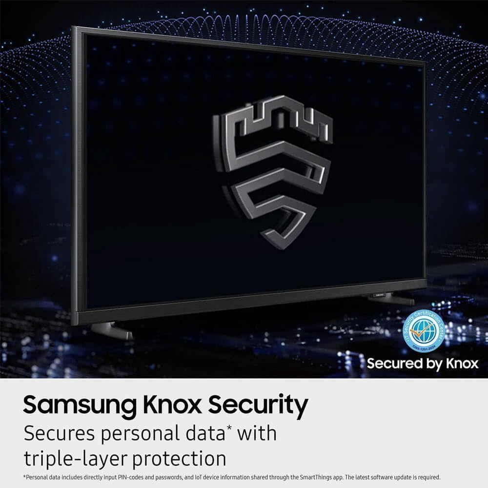 Samsung 32-Inch Smart LED TV Bundle - HD 720p, HDR, Bluetooth, w/ 12 Month CPS Protection, AUX HDMI Cable, and Screen Cleaning with Microfiber Cloth.