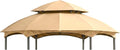 Garden Winds Reinforced Replacement Canopy Top Cover Compatible with The L-GZ793PST-E, A101011800 Heritage Dome Gazebo - Classic Sand, Riplock 350