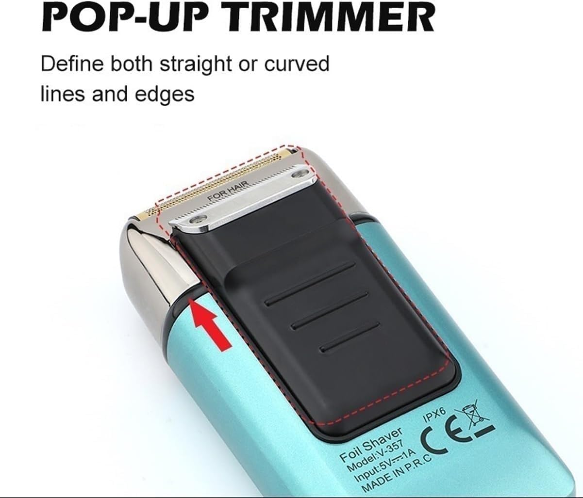 Electric Shavers for Bald Men, Electric Shaver Professional Razor Beard Trimmer Shaving Machine Waterproof Rechargeable Foil Shaver (Color : Yellow)