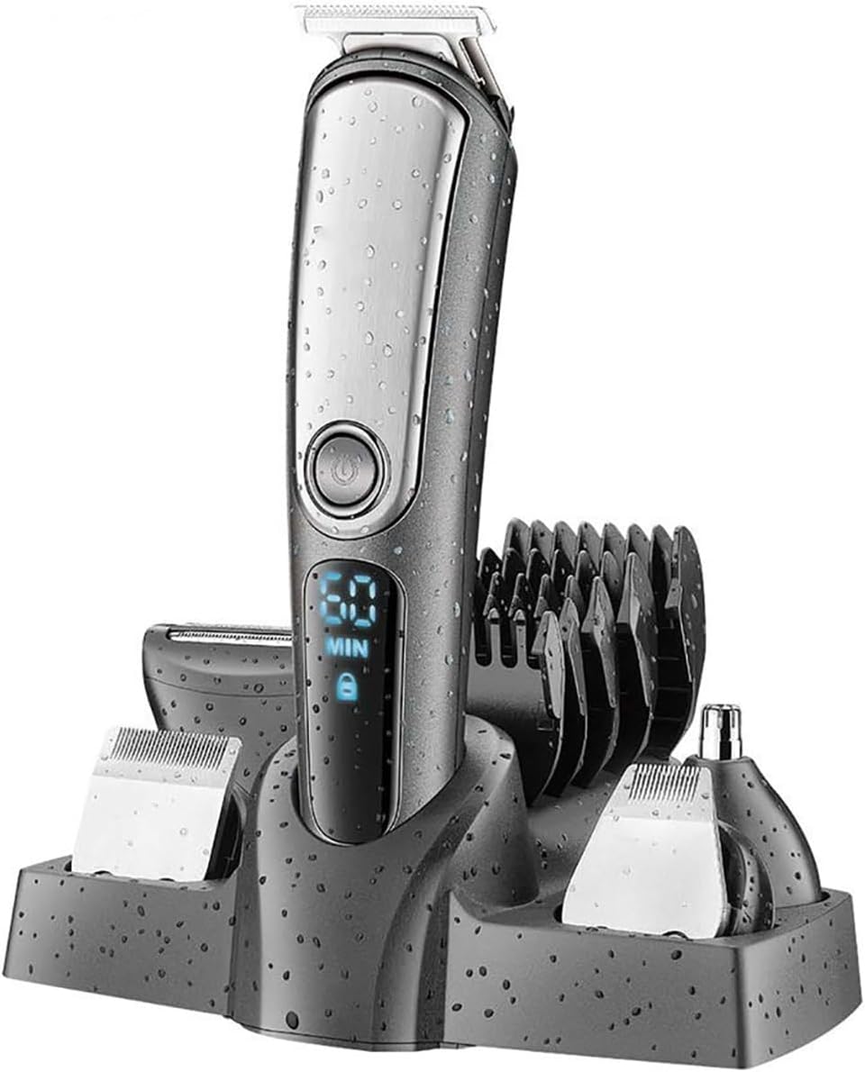 Hair Cutting Tool, Hair Trimmer for Men Beard Grooming Kit Hair Clipper Electric Shaver Body Balls Face Nose Ear Trimmer Rechargeable