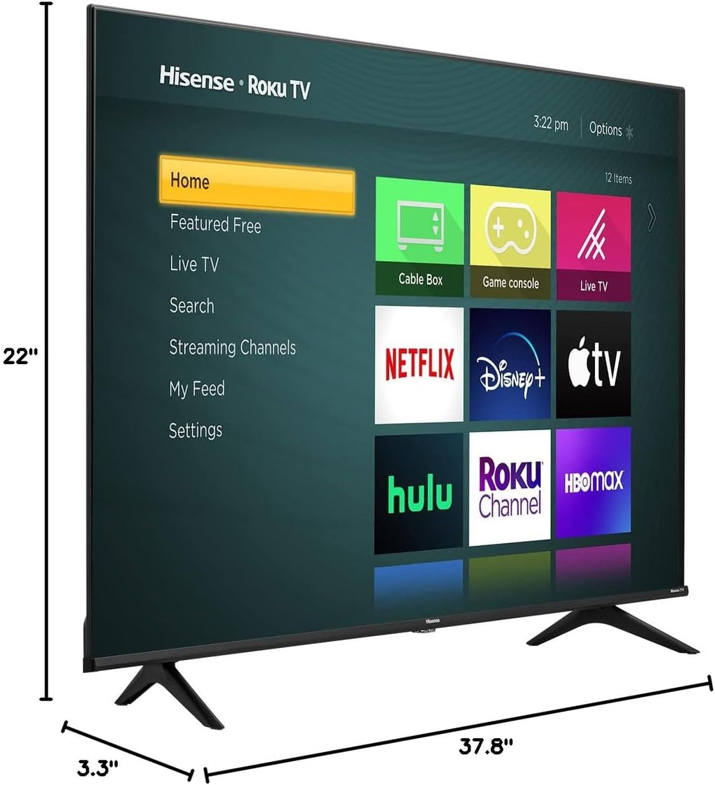 Hisense 43-Inch Class R6090G Roku 4K UHD Smart TV with Alexa Compatibility (43R6090G, 2020 Model)