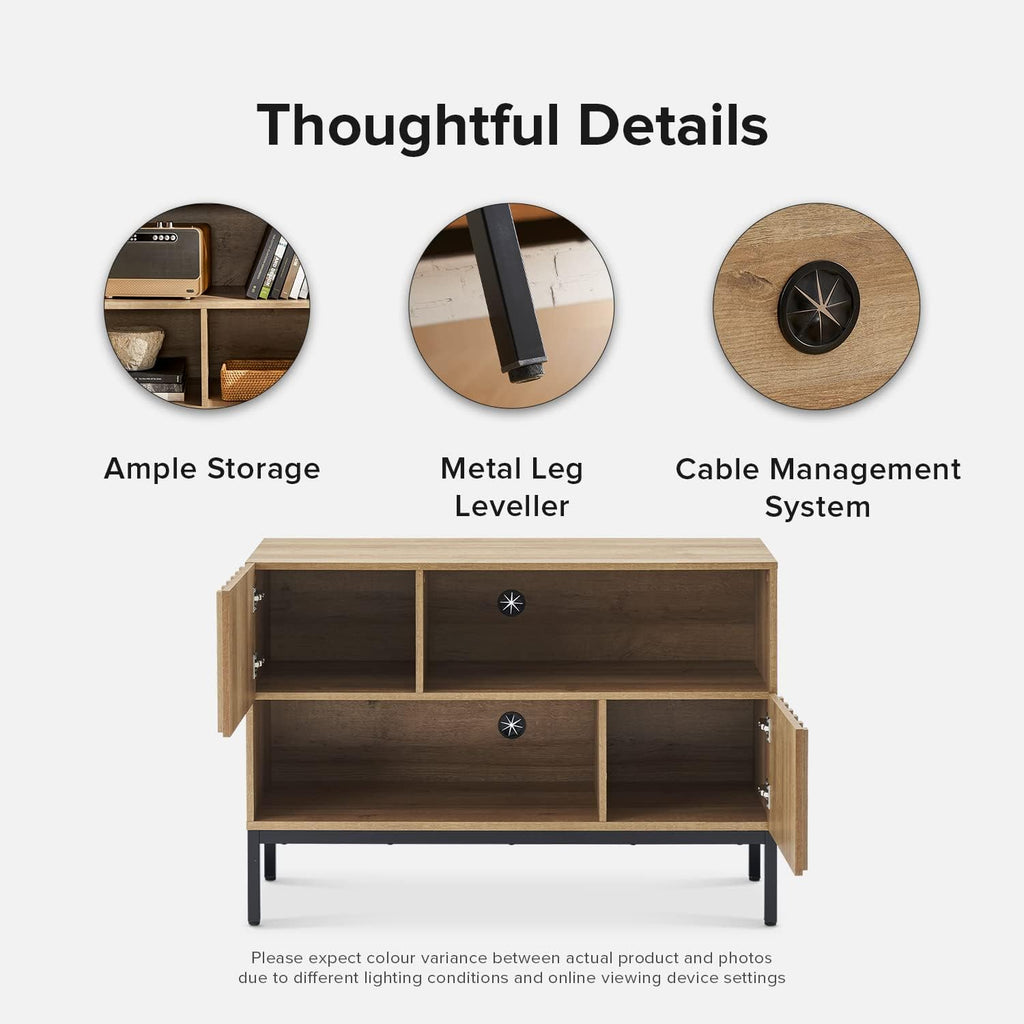 mopio Norwin 4 Piece Entertainment Center with Storage, 70' TV Stand, Industrial Modern Television Accent Cabinet, Oak Wood Media Console Table with 3-Tier Shelf Bookcase (3-Tier Display Set)