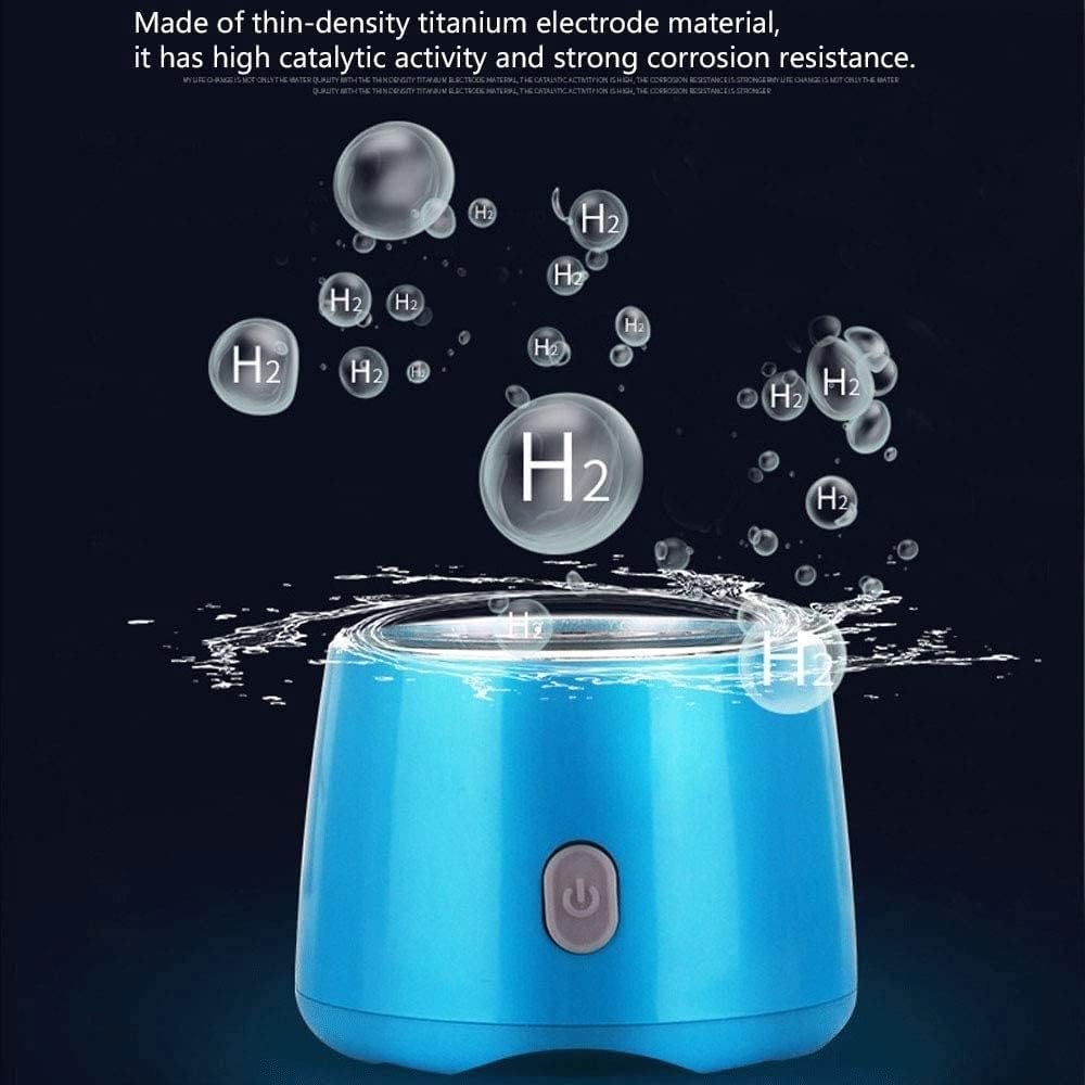 500Ml Portable Hydrogen Rich Water Ionizer Generator Alkaline Water Filter USB Rechargeable with SPE Technology No Ozone No Residual Chlorine Anti-Aging Antioxidant