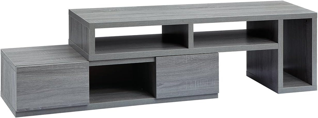 Adjustable TV Stand for 65 Inch TV, Modern TV Stand for Living Room with Storage, Expandable Base Entertainment Center Fits Screens up to 65' When TV is Measured Diagonally, Grey
