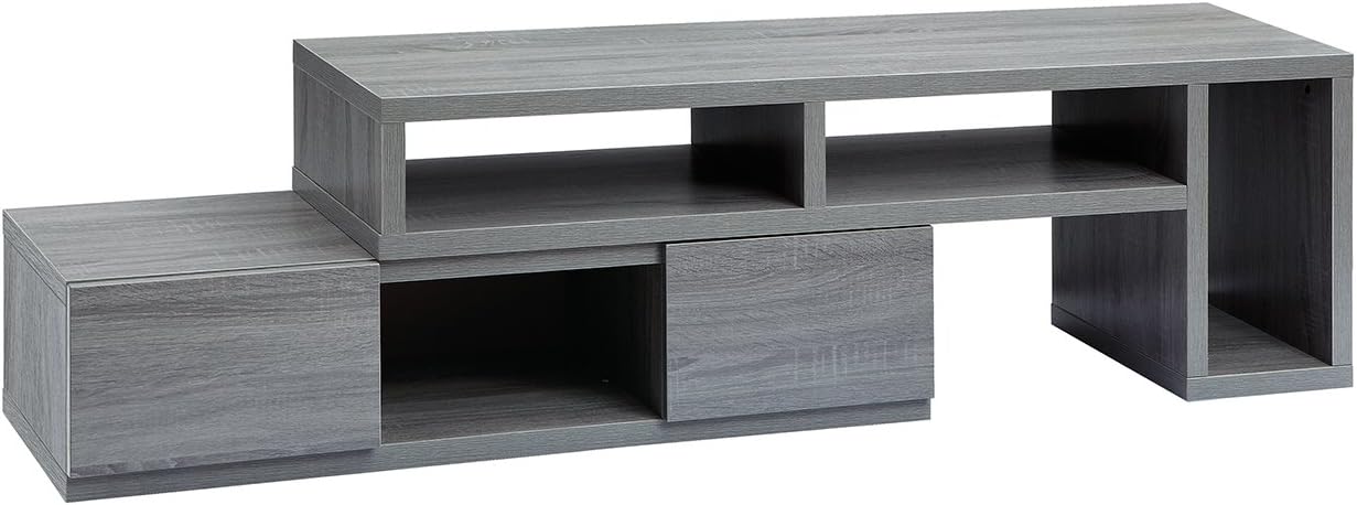 Adjustable TV Stand for 65 Inch TV, Modern TV Stand for Living Room with Storage, Expandable Base Entertainment Center Fits Screens up to 65' When TV is Measured Diagonally, Grey