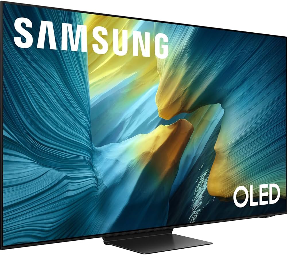 Samsung 55 inch OLED 4K S95F Smart TV (2025) Vision AI, OLED HDR Pro, Glare-Free Bundle with CPS Exclusive 1-Year Protection & Deco Gear Complete Home Theater Beginner's Guidebook
