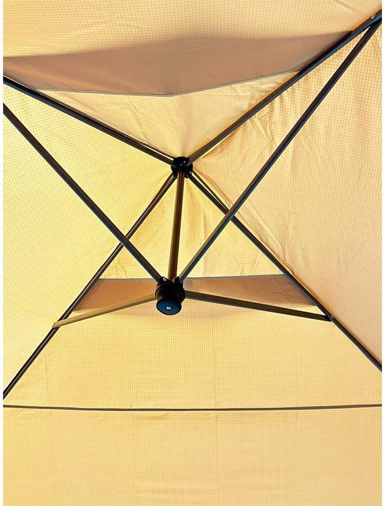 Garden Winds Custom Fit Replacement Canopy Top Cover Compatible with The Guidesman ADVEL144, ADV144, ADVEL144TOP 12' x 12' EasyLift Pop Up Canopy - Upgraded RipLock 350 Fabric - Slate Gray
