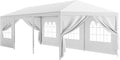 HomGarden 10'x30' Outdoor Party Tent Heavy Duty Large Backyard Canopy Tent Cater Party Favor Supplies Patio Gazebo for Outdoor Events Wedding Gatherings BBQ with Removable Sidewalls
