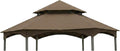 Garden Winds Reinforced Replacement Canopy Top Cover Compatible with The L-GZ793PST-A, 810213584, 810325261 Southbay Hexagon Gazebo - Classic Brown, Riplock 350