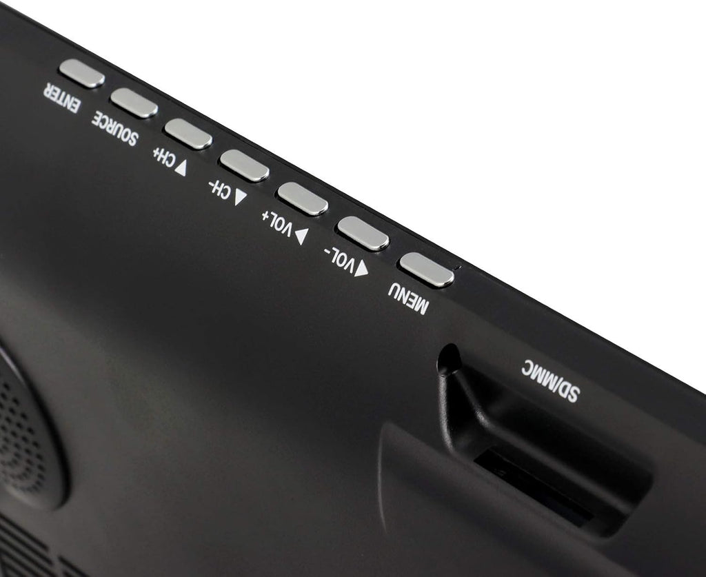 Trexonic Portable Rechargeable 14 Inch 720p LED TV with HDMI, SD/MMC, USB, VGA, AV in/Out and Built-in Digital Tuner