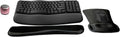 Logitech MK670 Comfort Wave Wireless Keyboard & Mouse Combo Home Office Active Lifestyle Modern Bundle with Micro Portable Wireless Bluetooth Speaker, Gel Wrist Pad & Gel Mouse Pad