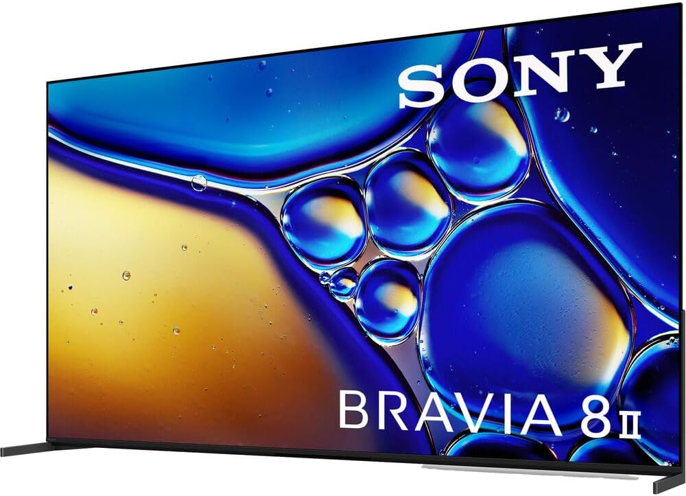 Sony K55XR80M2 BRAVIA 8 II 55' QD-OLED 4K HDR TV (2025) Bundle with CPS Exclusive 26 Month Protection, Wall Mount, 2X HDMI Cables, Surge Adapter & Deco Gear Complete Home Theater Beginner's Guidebook