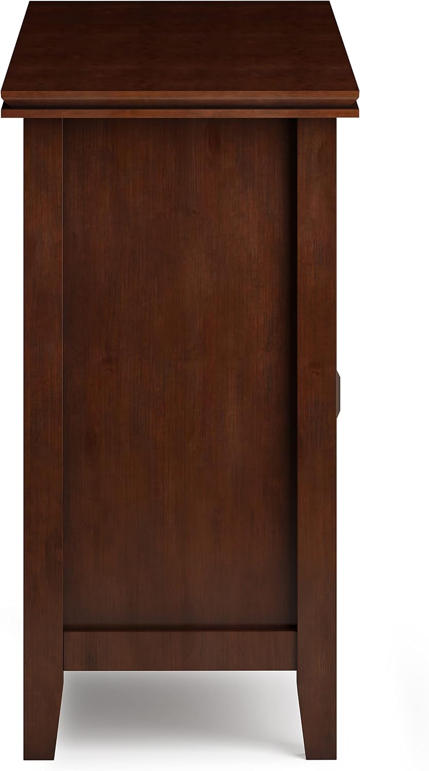 SIMPLIHOME Artisan TV Stand - 48 inch Wide Solid Wood Media Console in Russet Brown, Contemporary Entertainment Center for Living Room for TVs up to 55 Inches with Drawers and Cable Management
