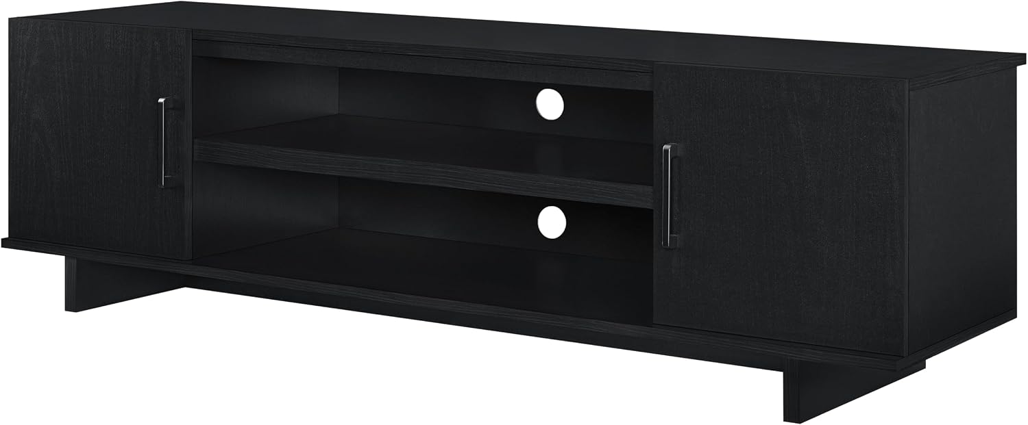 Ameriwood Home Southlander TV Stand for TVs up to 65', Black Oak