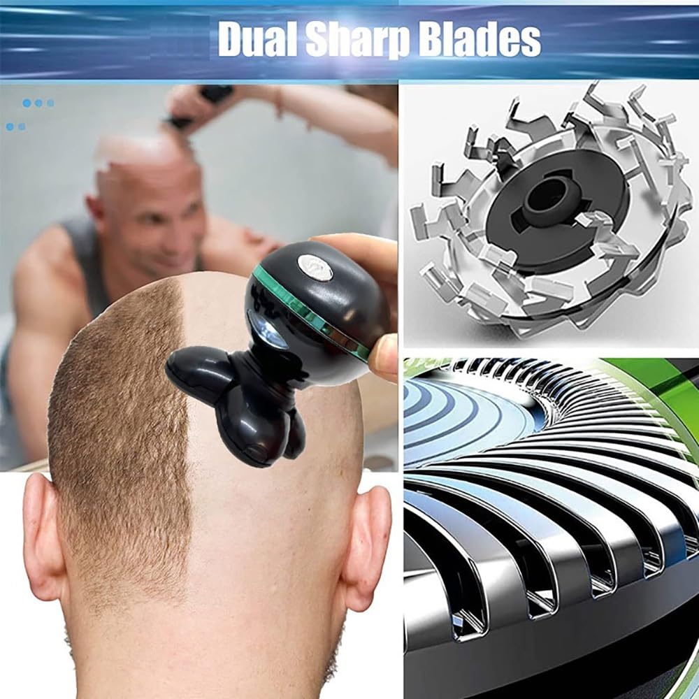Head Shavers for Bald Men, 5 In 1 Bald Head Shaver With Hair Clippers Nose Hair Trimmer Facial Cleaning Waterproof Electric Shaver For Men Beard Trimmer