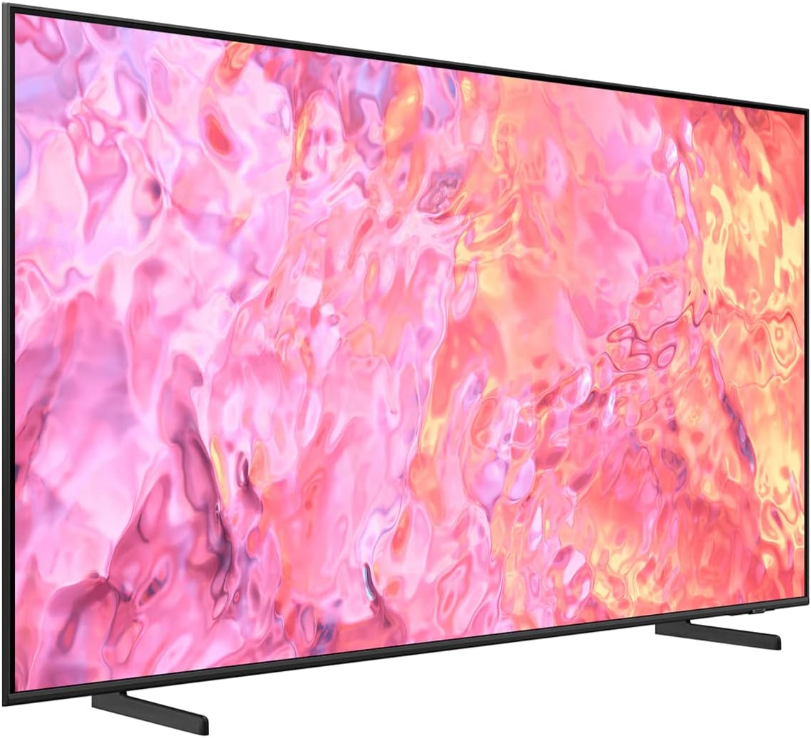 SAMSUNG 75-Inch Class QLED 4K Q60C Series Quantum HDR, Dual LED, Object Tracking Sound Lite, Q-Symphony, Motion Xcelerator, Gaming Hub, Smart TV with Alexa Built-in (QN75Q60C, 2023 Model)