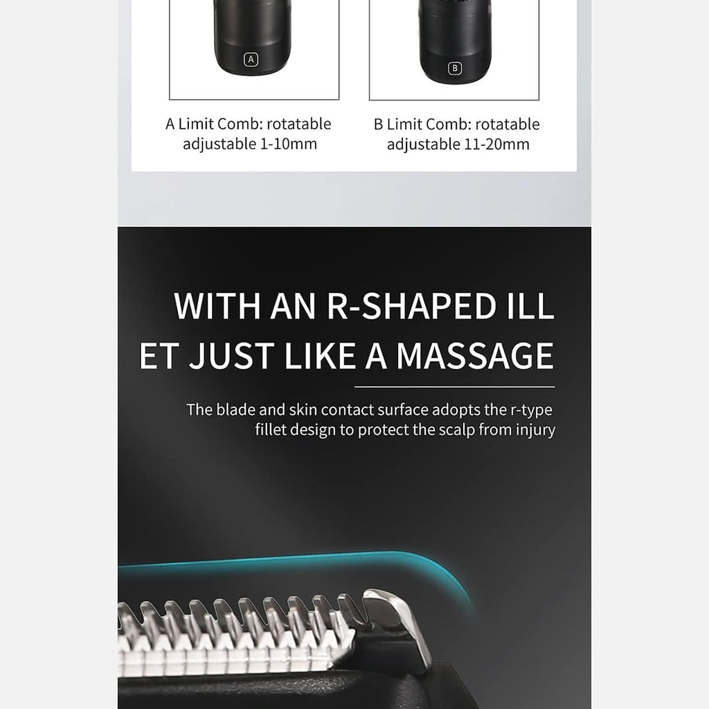 Hair Clippers,Beard Trimmer for Men, Electric Precision Trimmer Beard Hair Clippers Men Wahl Cordless Professional Razor Stainless Steel Blade