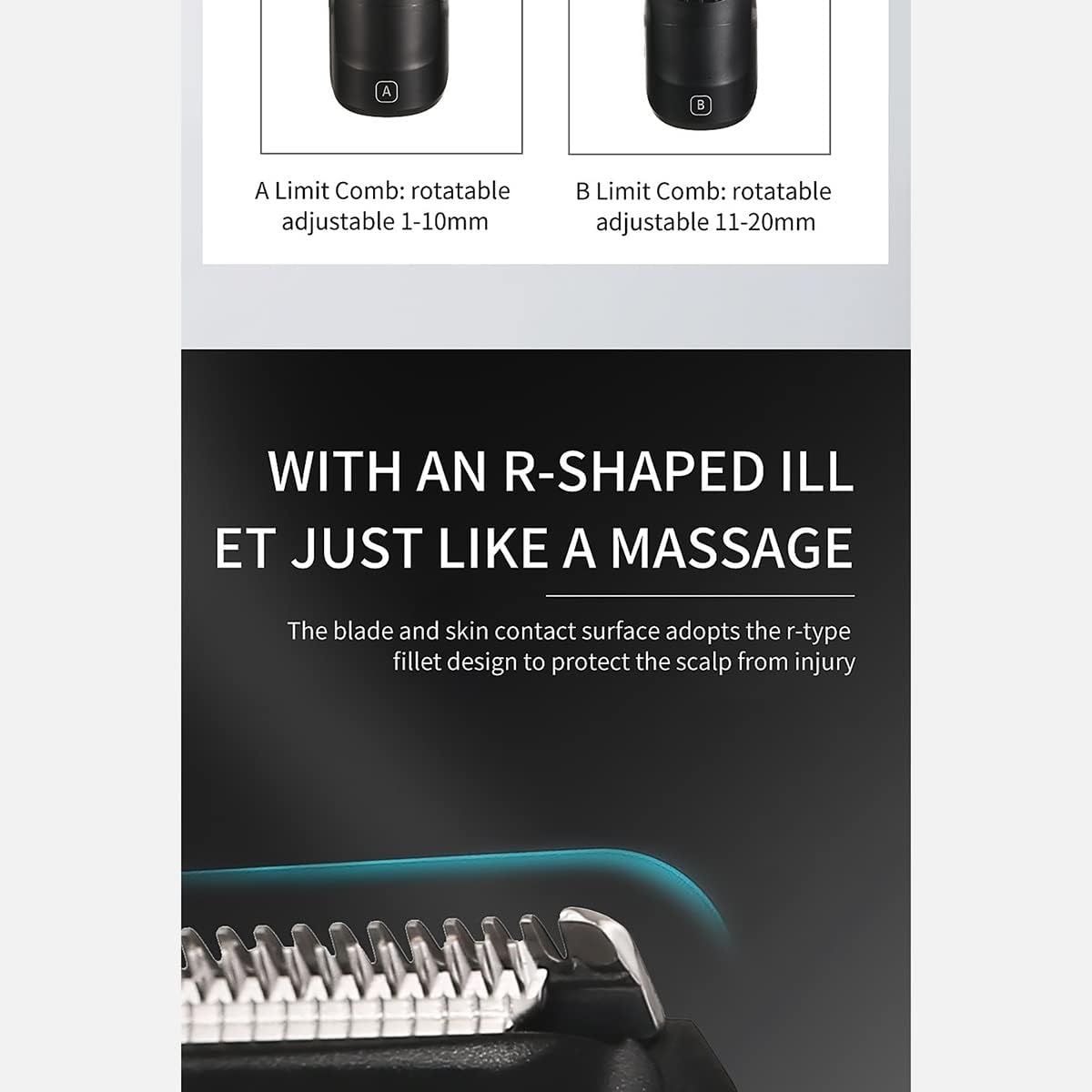 Hair Clippers,Beard Trimmer for Men, Electric Precision Trimmer Beard Hair Clippers Men Wahl Cordless Professional Razor Stainless Steel Blade