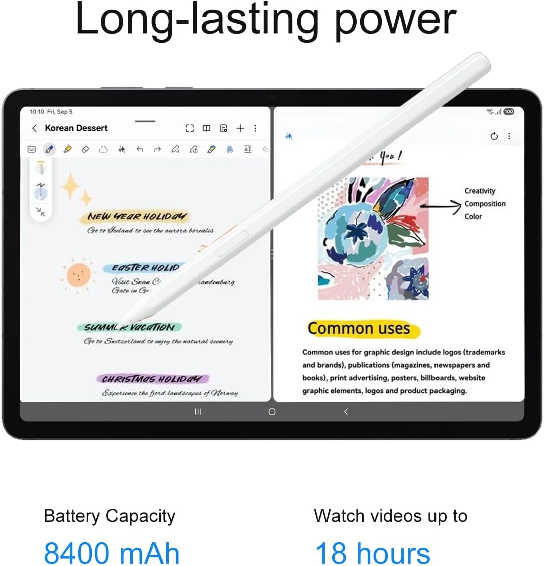 Samsung Galaxy Tab S11 AI Tablet, 11' 120Hz AMOLED 2X, 256GB Storage (128GB+128GB SD Card), 12GB RAM, S Pen, 2K+ Touchscreen, Ultra-Light, Slim Tablet,18-Hr Battery Life, 13MP+12MP Camera, SM-X730