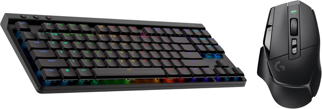 Logitech G502 X Lightspeed Wireless Gaming Mouse + G515 TKL Wireless Gaming Keyboard (Tactile) Bundle: Black