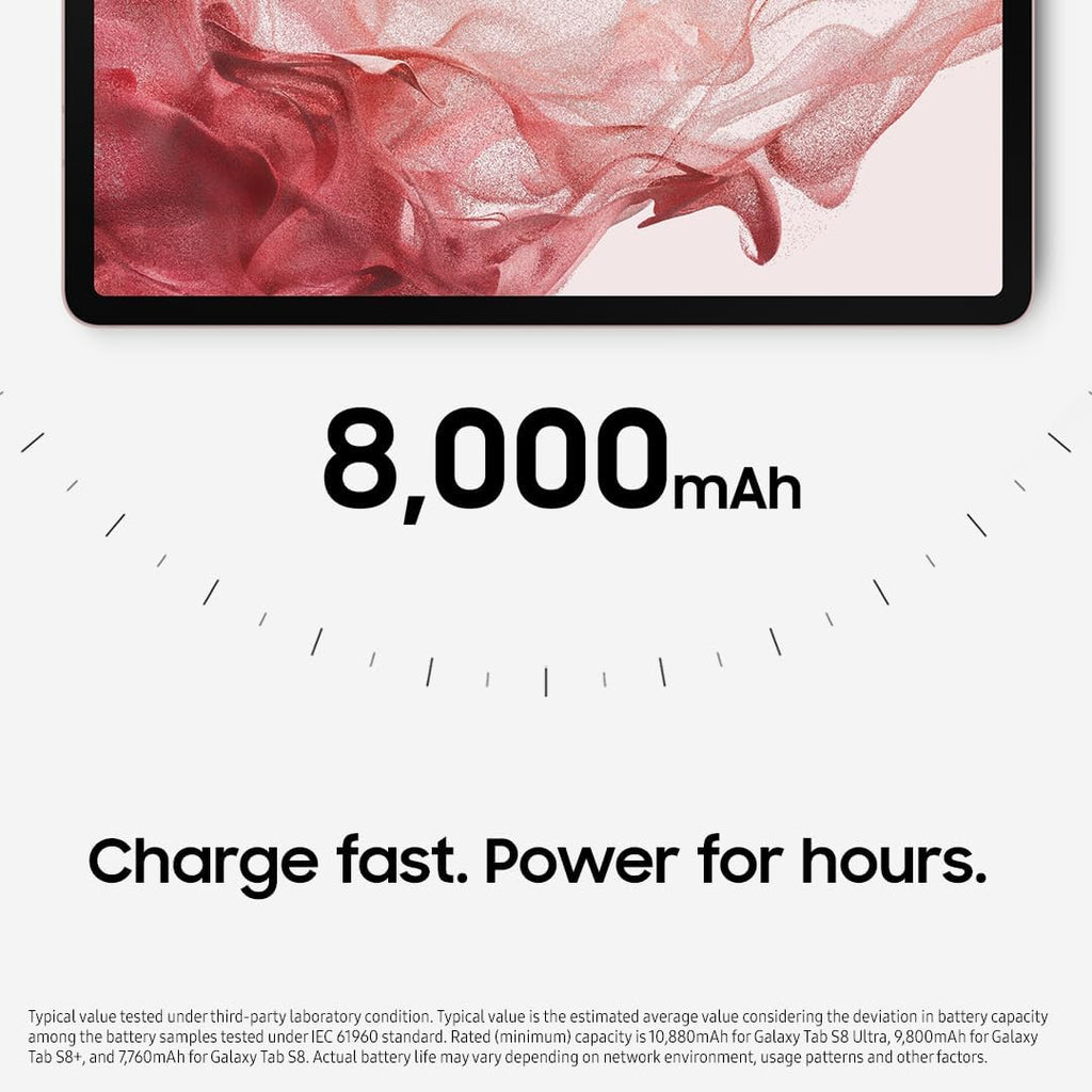 Samsung Galaxy Tab S8 11' 128GB WiFi 6E Android Tablet, PC Experience, Large LCD Screen, S Pen Included, Ultra Wide Camera, Expandable Memory, Long Lasting Battery, US Version, 2022, Graphite