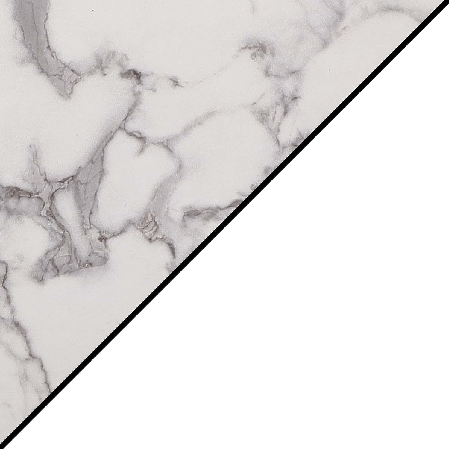 Convenience Concepts Oxford 1 Drawer Console Table with Shelves, White Faux Marble/White