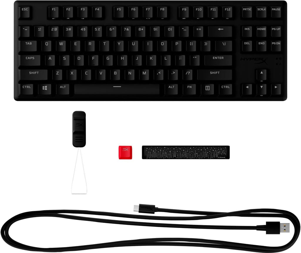HyperX Alloy Origins Core PBT HX Red Mechanical Gaming Keyboard-639N7AA#ABA, Black