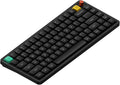 nuphy Air75 V3 Hot Swappable Wireless Mechanical Keyboard, 84 Keys 75% Custom Low Profile Keyboard with Knob, RGB Backlit, Gasket Mounted, Support Bluetooth/2.4GHz/USB-C,Black-Brown Nano