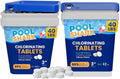 Pool Shark Swimming Pool Chlorine Tablets 80 lbs (2x40) 3-Inch Chlorine Tablets Slow-Dissolving 90% Active Chlorine Tabs Pool Chemicals for Inground Pools Above Ground Pools Saltwater Spa Hot Tub