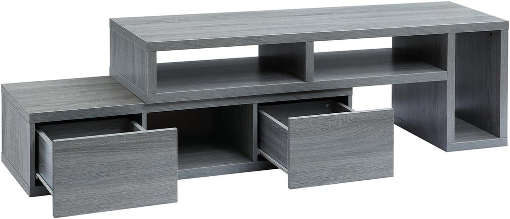 Adjustable TV Stand for 65 Inch TV, Modern TV Stand for Living Room with Storage, Expandable Base Entertainment Center Fits Screens up to 65' When TV is Measured Diagonally, Grey