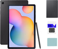 Samsung Galaxy Tab S6 Lite 10.4'' (2000x1200) WiFi Tablet Bundle, 4GB RAM, 64GB Storage + 128GB Memory Card, Bluetooth, Android 10, S Pen, Tablet Cover