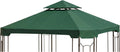 Garden Winds Reinforced RipLock 350 Replacement Canopy Top Cover Compatible with Cottleville 10' x 10' Gazebo Model GFS00744A - Green