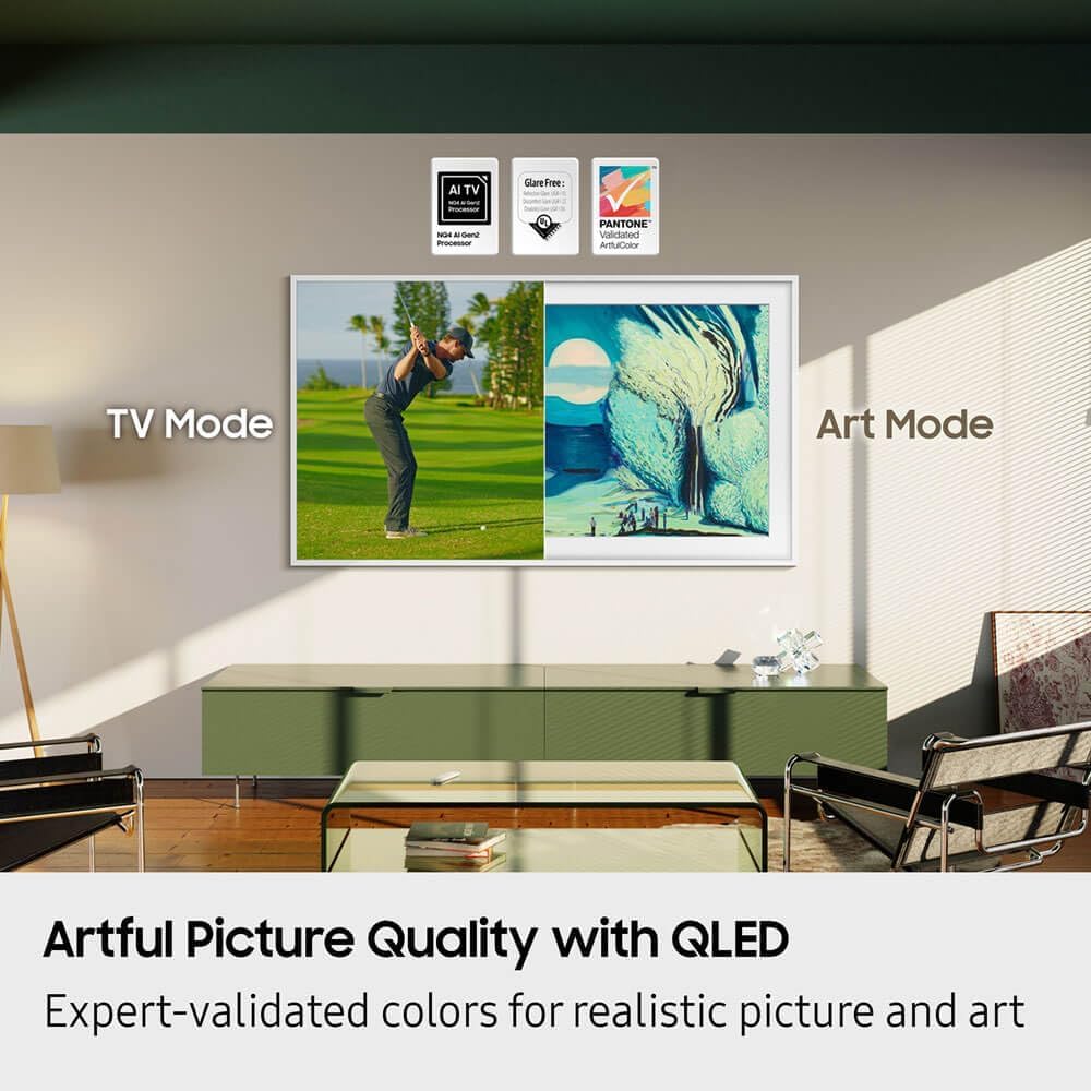 Samsung QN55LS03F 55 inch Class The Frame LS03FAF Series QLED 4K HDR Vision AI Smart TV