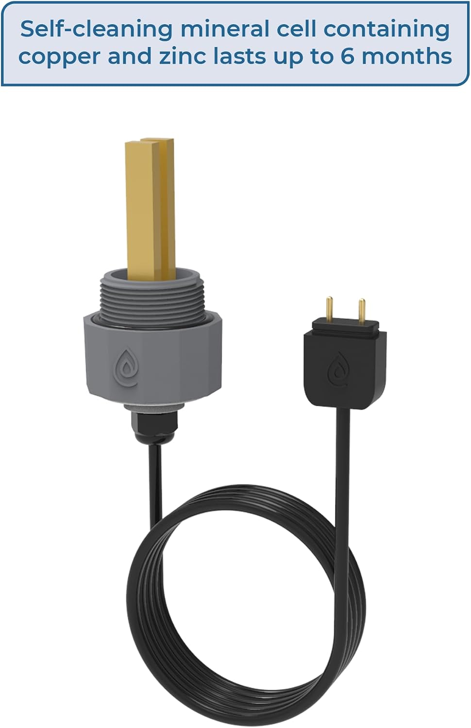 Pool Ionizer by ClearBlue Ionizer - Self-Cleaning, Inline Pool Ionizer - Nothing Floating - Installs in 30 Minutes - Works in All Sun Conditions (25,000 Gallons)