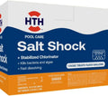 HTH 52047 Swimming Pool Care Salt Shock, Stabilized Chlorinator, 1 dose Treats 10000 gallons, 5x12oz Packets (Pack of 6)