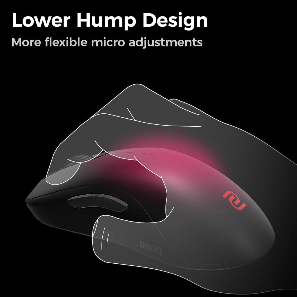 BenQ Zowie FK2-DW 4K Wireless Mouse for Esports, Sports Science, 4K Enhanced Receiver, 60g, Symmetrical, Driverless, 3950 Sensor, 4K Polling Rate Wireless Mouse (FK | 3950 Sensor | Symmetrical)