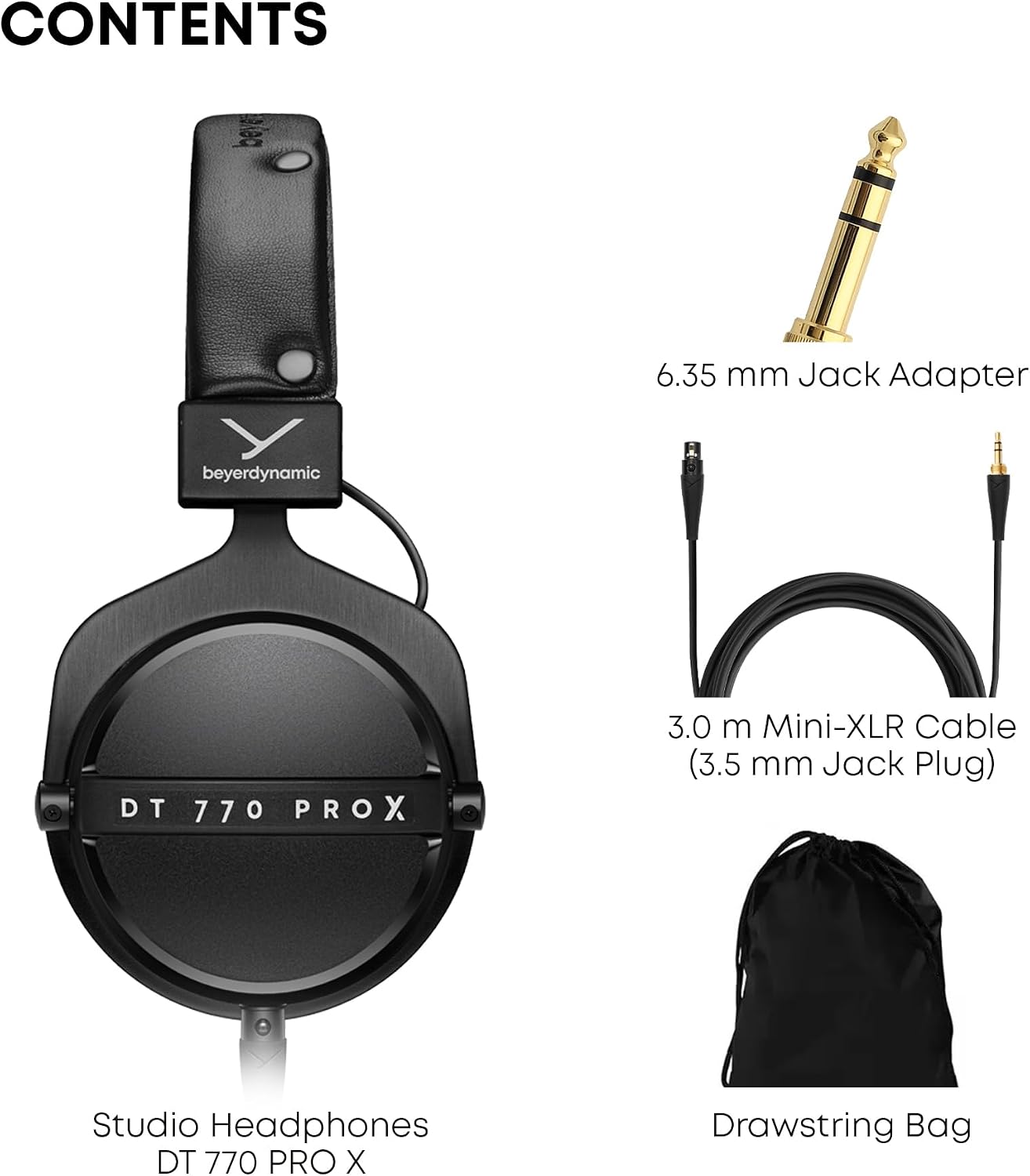 beyerdynamic DT 770 Pro X Wired Over-Ear Headphones, 48 Ohm, Closed-Back Professional Recording Studio Monitor. Recording, Monitoring, Sound Isolation, Handmade in Germany. Black